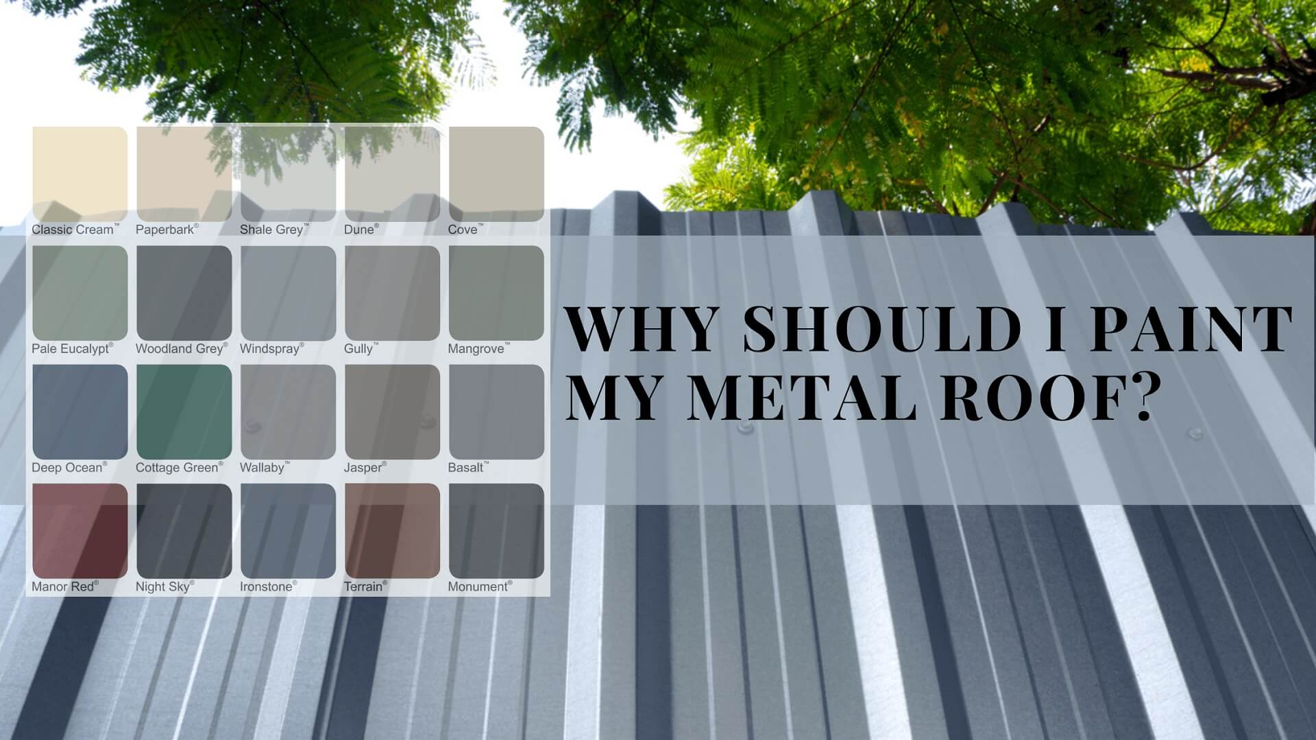 Why_Should I_Paint My Metal Roof